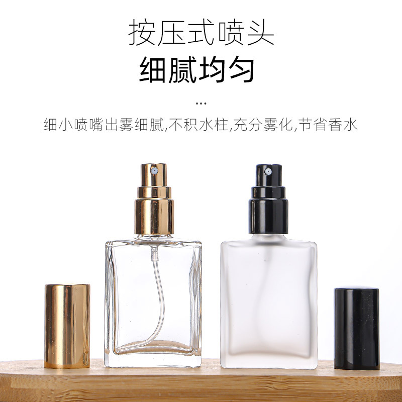 现货香水分装瓶 便捷旅行小样瓶晶白料玻璃按压化妆品喷雾瓶批发